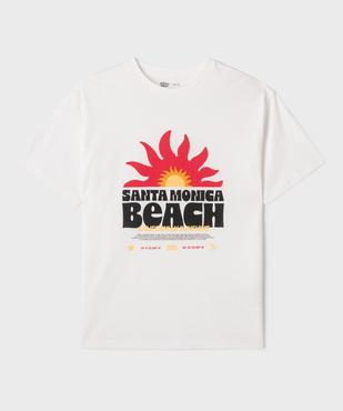 Tee-shirt manches courtes coupe oversize avec inscription garçon vue3 - GEMO 4G GARCON - GEMO