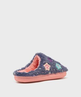 Chaussons mules fourrés à motifs étoiles et paillettes fille - Catimini vue4 - CATIMINI - GEMO