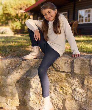 Pull en maille douce à grand col fantaisie fille - LuluCastagnette vue1 - LULUCASTAGNETTE - GEMO