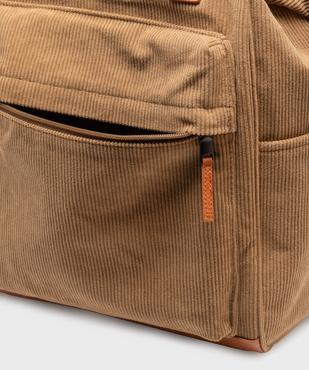Sac à dos ordinateur en velours côtelé homme vue7 - GEMO (ACCESS) - GEMO