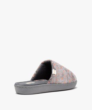 Chaussons femme mule confort à motifs - Dim vue4 - DIM - GEMO