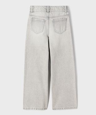 Jean Straight coloris délavé taille ajustable fille vue4 - GEMO (ENFANT) - GEMO