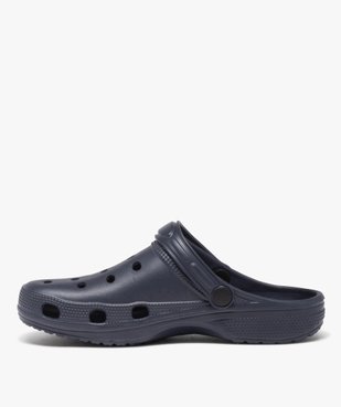 Sabots souples homme dessus uni perforé vue3 - GEMO (PLAGE) - GEMO
