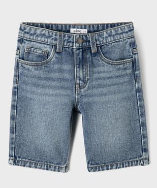 Short en jean coupe Skater avec taille ajustable garçon vue2 - GEMO (ENFANT) - GEMO