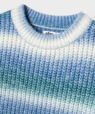 Pull en grosse maille effet tie and dye fille vue2 - GEMO (JUNIOR) - GEMO