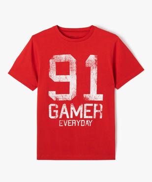 Tee-shirt à manches courtes avec inscription garçon vue1 - PREMIER PRIX BY GEMO - GEMO