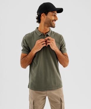 Polo à manches courtes en maille piquée homme vue4 - GEMO 4G HOMME - GEMO