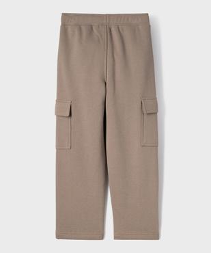 Pantalon de jogging chaud avec poches à rabat garçon vue3 - GEMO (ENFANT) - GEMO