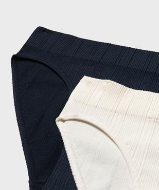 Culotte en maille côtelée extensible fille (lot de 2) vue2 - GEMO 4G FILLE - GEMO