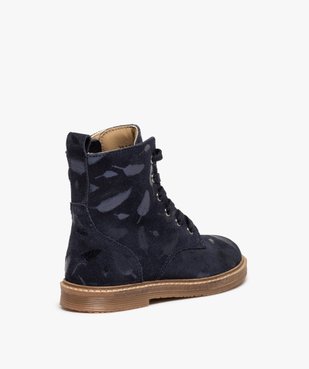 Boots fille zippées dessus cuir retourné uni – NA! vue4 - NA! - GEMO