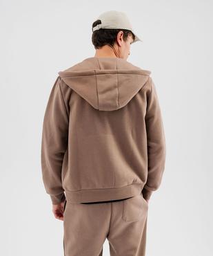 Sweat zippé à capuche homme vue3 - GEMO 4G HOMME - GEMO