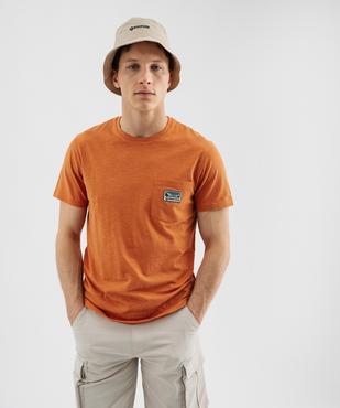 Tee-shirt manches courtes en jersey de coton flammé homme - Roadsign vue1 - ROADSIGN GEMO FOR GOOD D - GEMO