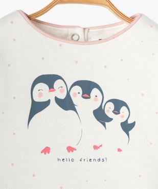 Sweat bébé fille molletonné avec motif animalier vue2 - GEMO(BEBE DEBT) - GEMO