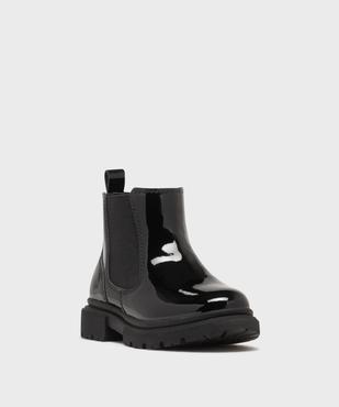 Boots Chelsea vernies à imprimé animal fille vue2 - LOVELY WINGS GEMO FOR GOOD - GEMO