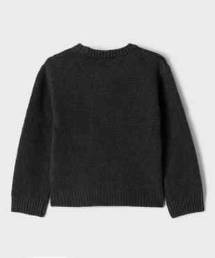 Pull brodé de perles en maille douce et chaude fille vue3 - GEMO (ENFANT) - GEMO