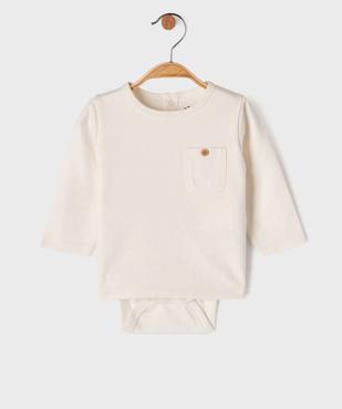 Tee-shirt manches longues body 2 en 1 bébé mixte vue1 - GEMO 4G BEBE - GEMO
