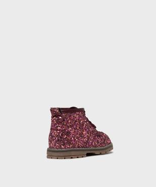 Boots à paillettes avec double fermeture bébé fille - Lovely Wings vue4 - LOVELY WINGS - GEMO