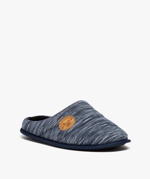 Chaussons homme en jersey moelleux  vue2 - GEMO(HOMWR HOM) - GEMO