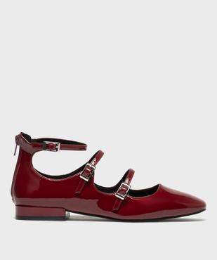 Ballerines vernies avec brides et zip au talon femme - Follow Me vue1 - FOLLOW ME - GEMO