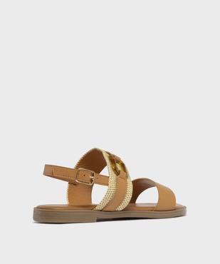 Sandales à talon plat et brides fantaisie femme  vue5 - FOLLOW ME - GEMO