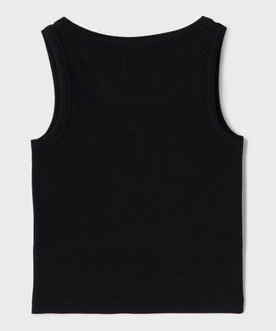 Débardeur court en maille côtelée fille vue3 - GEMO 4G FILLE - GEMO