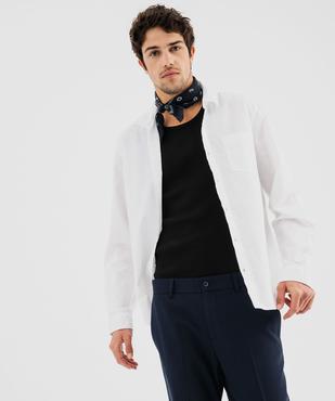 Chemise en coton et lin homme vue1 - GEMO 4G HOMME - GEMO