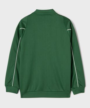 Sweat de sport zippé avec broderie poitrine garçon vue3 - GEMO (JUNIOR) - GEMO