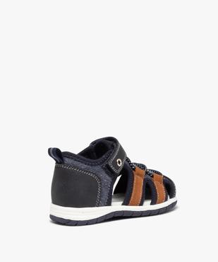Sandales bébé garçon multi-matières à bout fermé vue4 - GEMO(BEBE DEBT) - GEMO