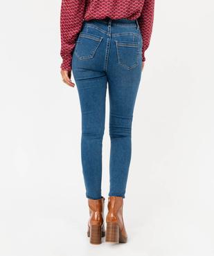 Jean skinny effet push-up taille haute femme vue3 - GEMO(FEMME PAP) - GEMO