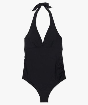 Maillot de bain de grossesse une pièce à nouer dans le cou vue4 - GEMO 4G FEMME - GEMO