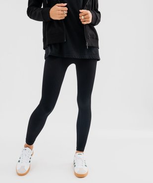 Legging de sport en maille côtelée femme vue1 - DIM - GEMO