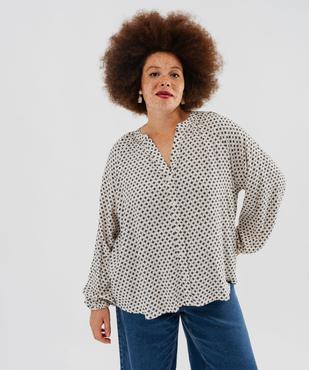 Chemise imprimée en viscose femme grande taille vue2 - GEMO 4G GT - GEMO