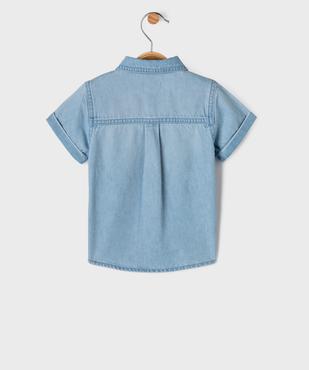 Chemise en jean à manches courtes bébé garçon vue3 - GEMO(BEBE DEBT) - GEMO