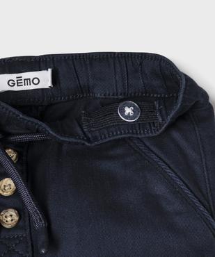 Pantalon en denim coloré bébé garçon vue2 - GEMO(BB COUCHE) - GEMO