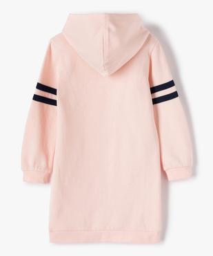 Robe fille forme sweat à capuche à motifs vue3 - GEMO (ENFANT) - GEMO
