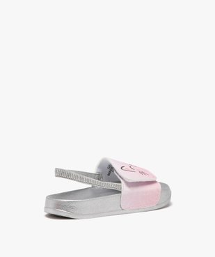 Mules de piscine fille à scratch avec élastique cheville vue4 - GEMO (PLAGE) - GEMO