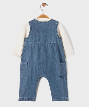 Ensemble bébé garçon : salopette en jean et body - LuluCastagnette vue6 - LULUCASTAGNETTE - GEMO