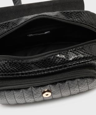 Sac à bandoulière en matière embossée femme vue3 - GEMO (ACCESS) - GEMO