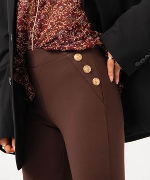 Leggings avec boutons sur les hanches femme vue5 - GEMO(FEMME PAP) - GEMO