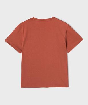 Tee-shirt manches courtes à motif tropical garçon vue4 - GEMO 4G GARCON - GEMO