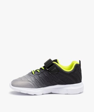 Baskets garçon running en textile avec détails fluo vue3 - GEMO (ENFANT) - GEMO