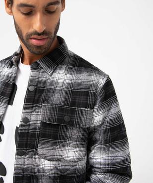 Sur-chemise homme matelassée à carreaux vue5 - GEMO (HOMME) - GEMO