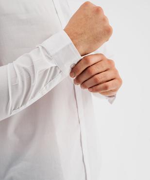 Chemise manches longues regular fit unie facile à repasser homme vue14 - GEMO (HOMME) - GEMO