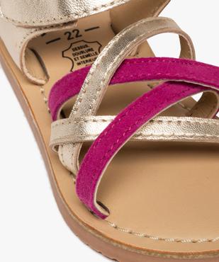 Sandales à brides en cuir bébé fille - NA! vue6 - NA! GEMO FOR GOOD - GEMO