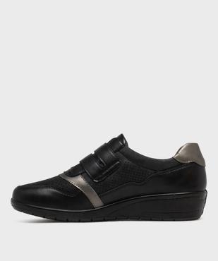 Derbies confort look sport à bride scratch femme vue9 - G'FLEX - GEMO
