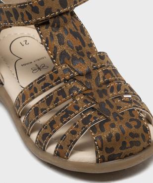Sandales imprimé léopard à talon et bout fermés bébé fille - Lovely Wings vue6 - LOVELY WINGS - GEMO