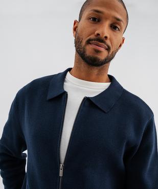 Gilet zippé à col polo homme vue4 - GEMO (HOMME) - GEMO