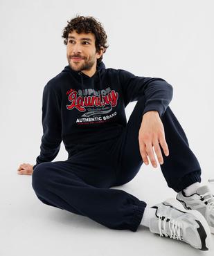 Sweat à capuche avec inscriptions homme - Tokyo Laundry vue12 - TOKYO LAUNDRY - GEMO