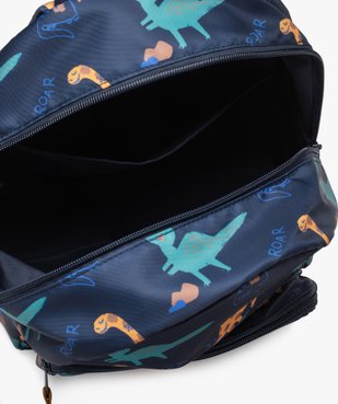 Sac à dos en toile à motifs dinosaures garçon vue3 - GEMO(BEBE DEBT) - GEMO