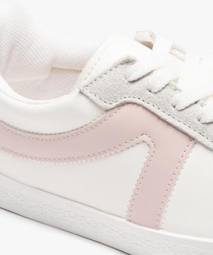 Baskets femme unies et à lacets bandes contrastées vue6 - GEMO (SPORTSWR) - GEMO